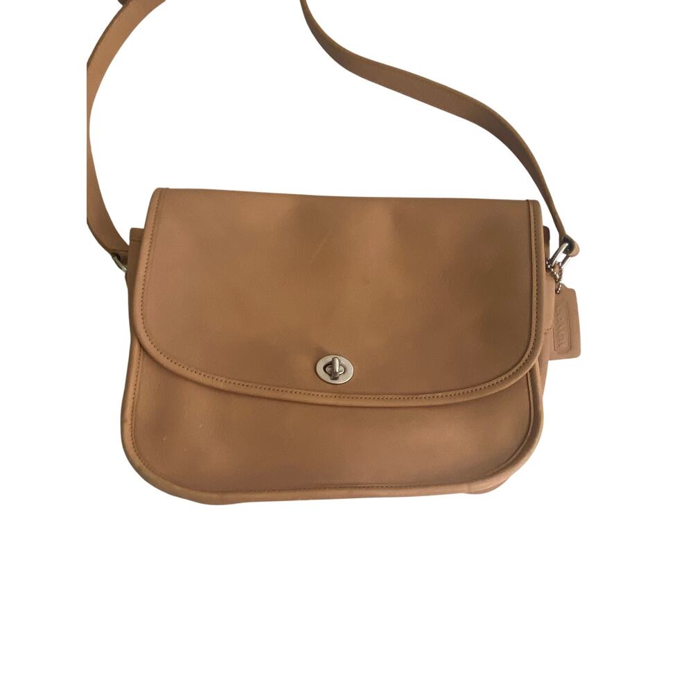 Vintage Coach city bag tan leather turn lock style no M040-9790 - Picture 4 of 11